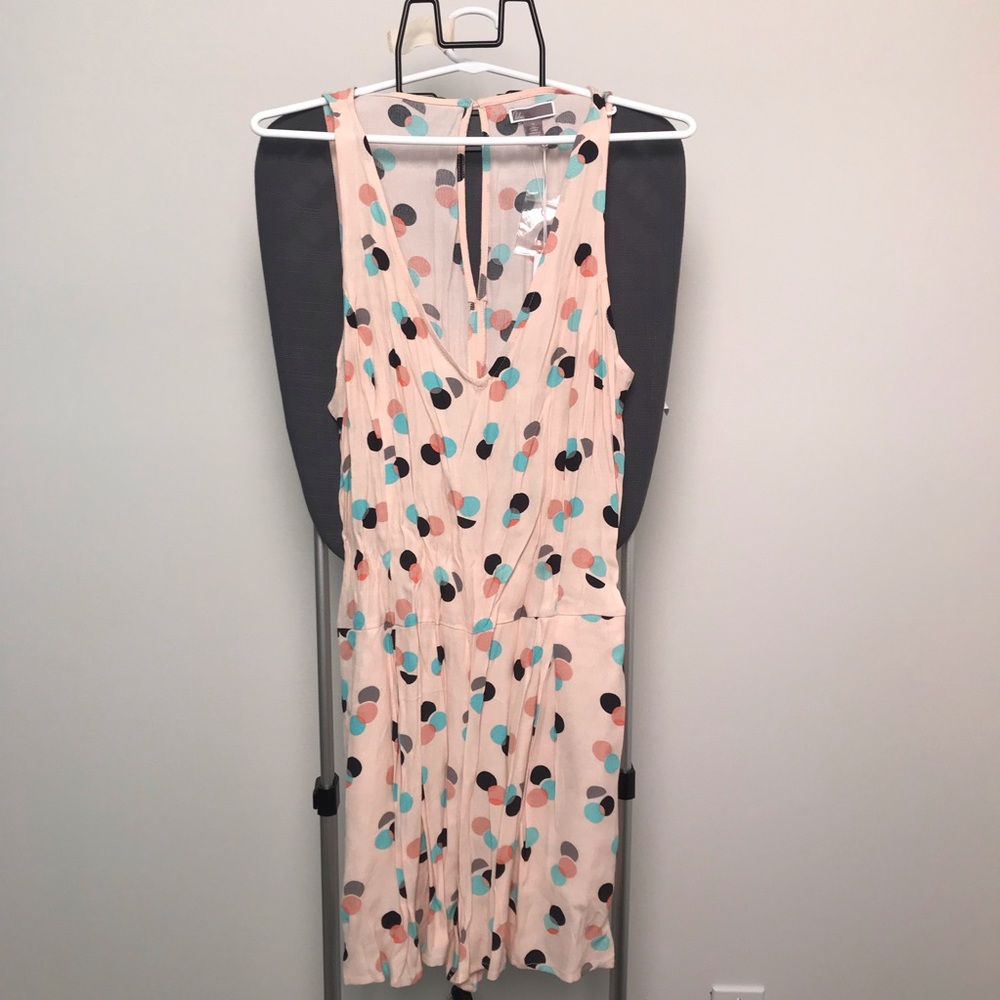 CLOSET CLOSING | Polka Dot V-neck Pleated Romper